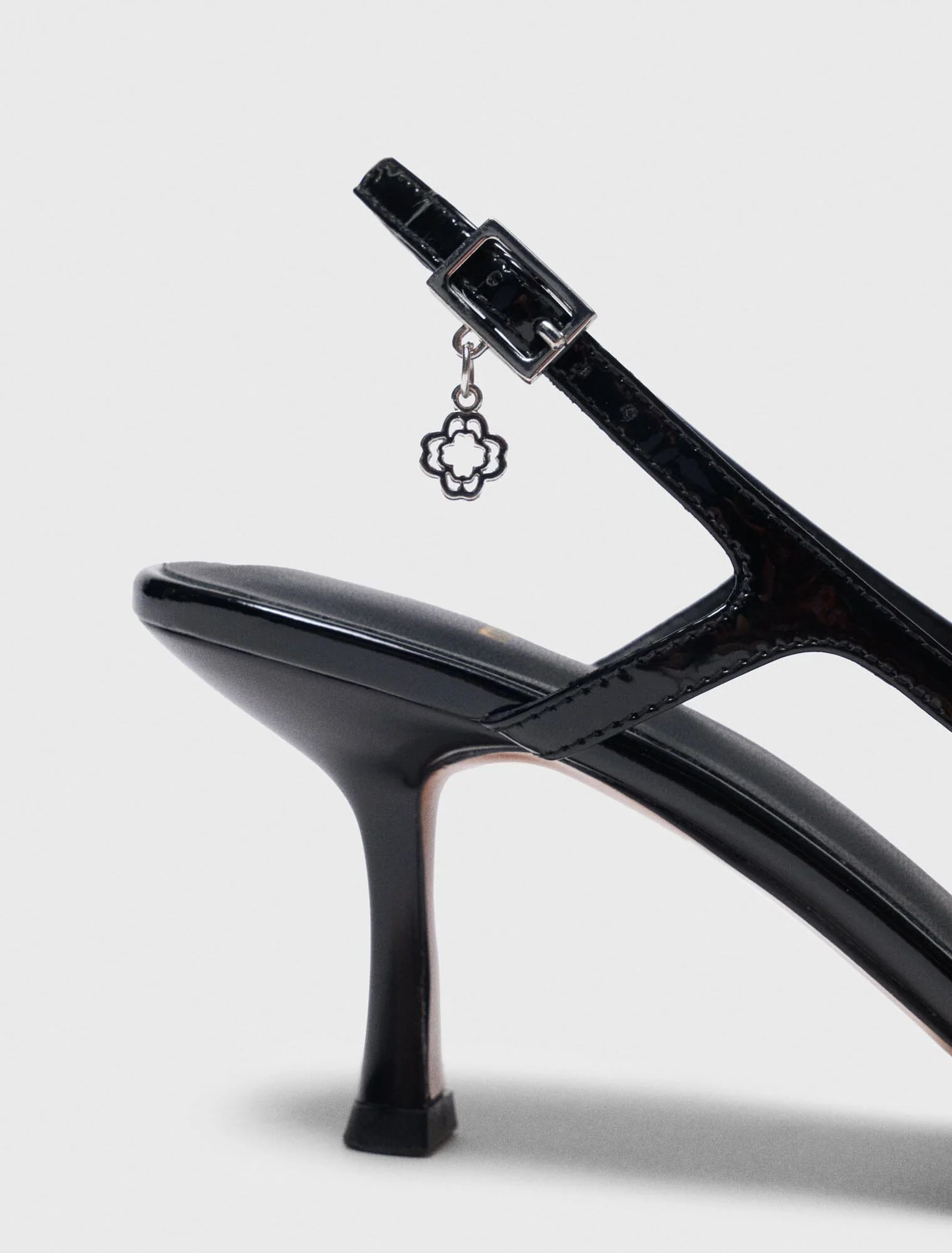 Patent leather slingback pumps Black - Image 3
