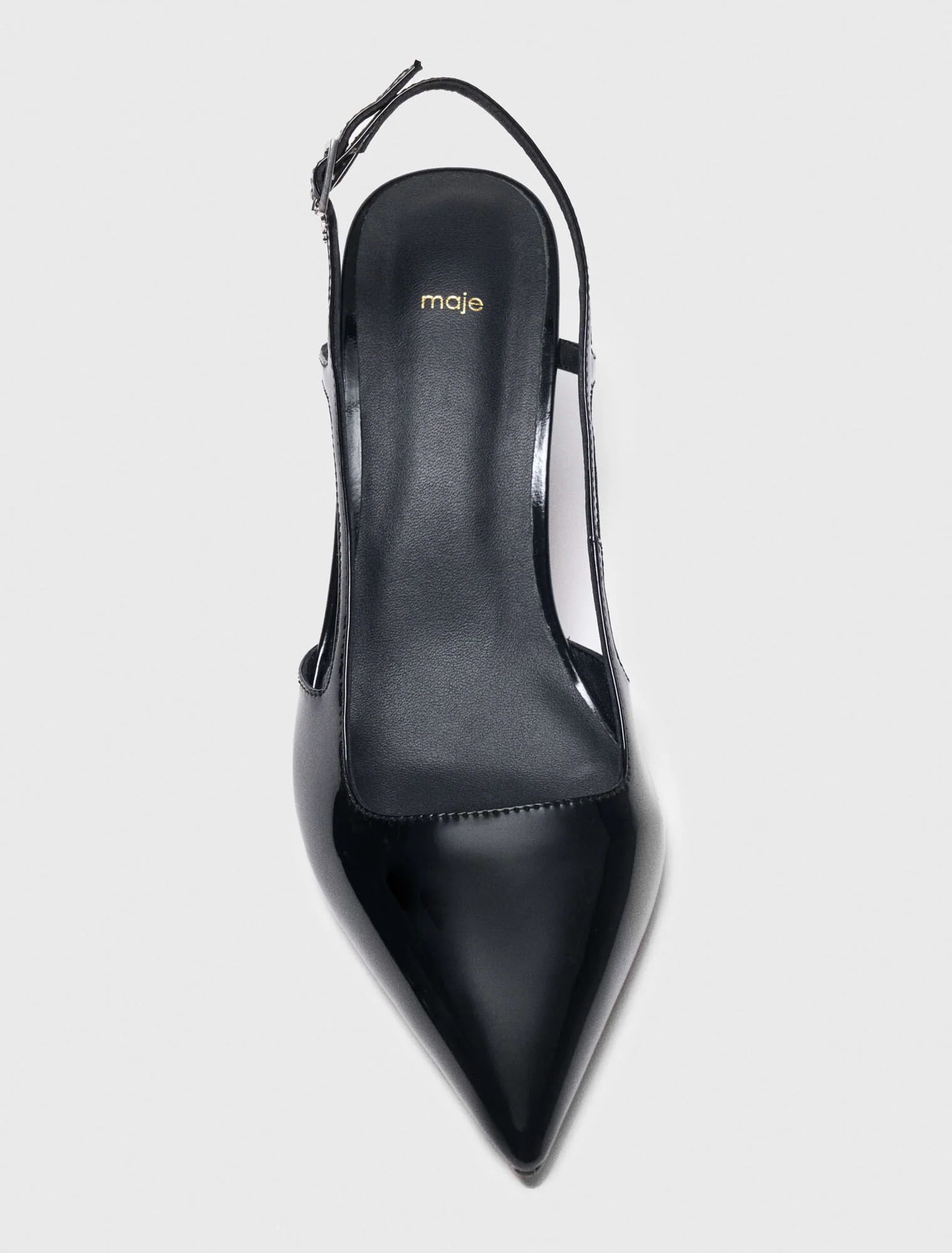 Patent leather slingback pumps Black - Image 4