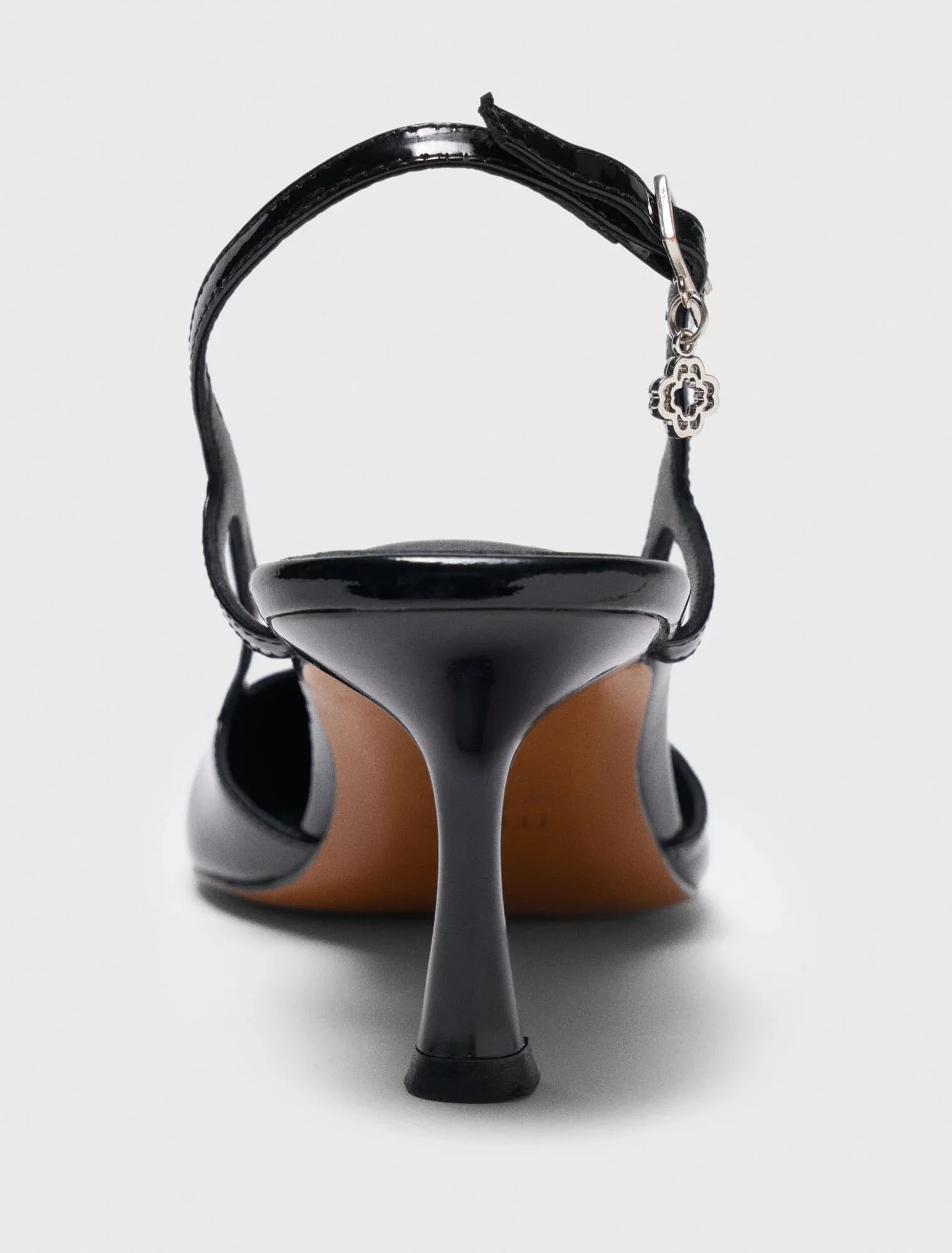 Patent leather slingback pumps Black - Image 5