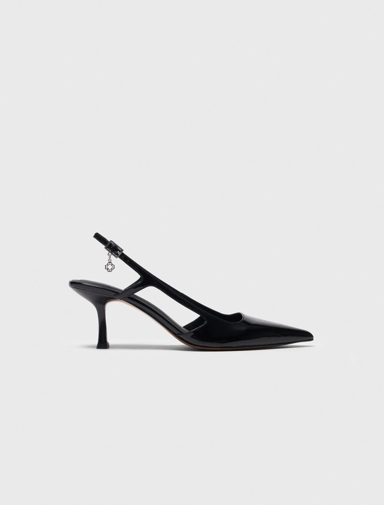 Patent leather slingback pumps Black - Image 6