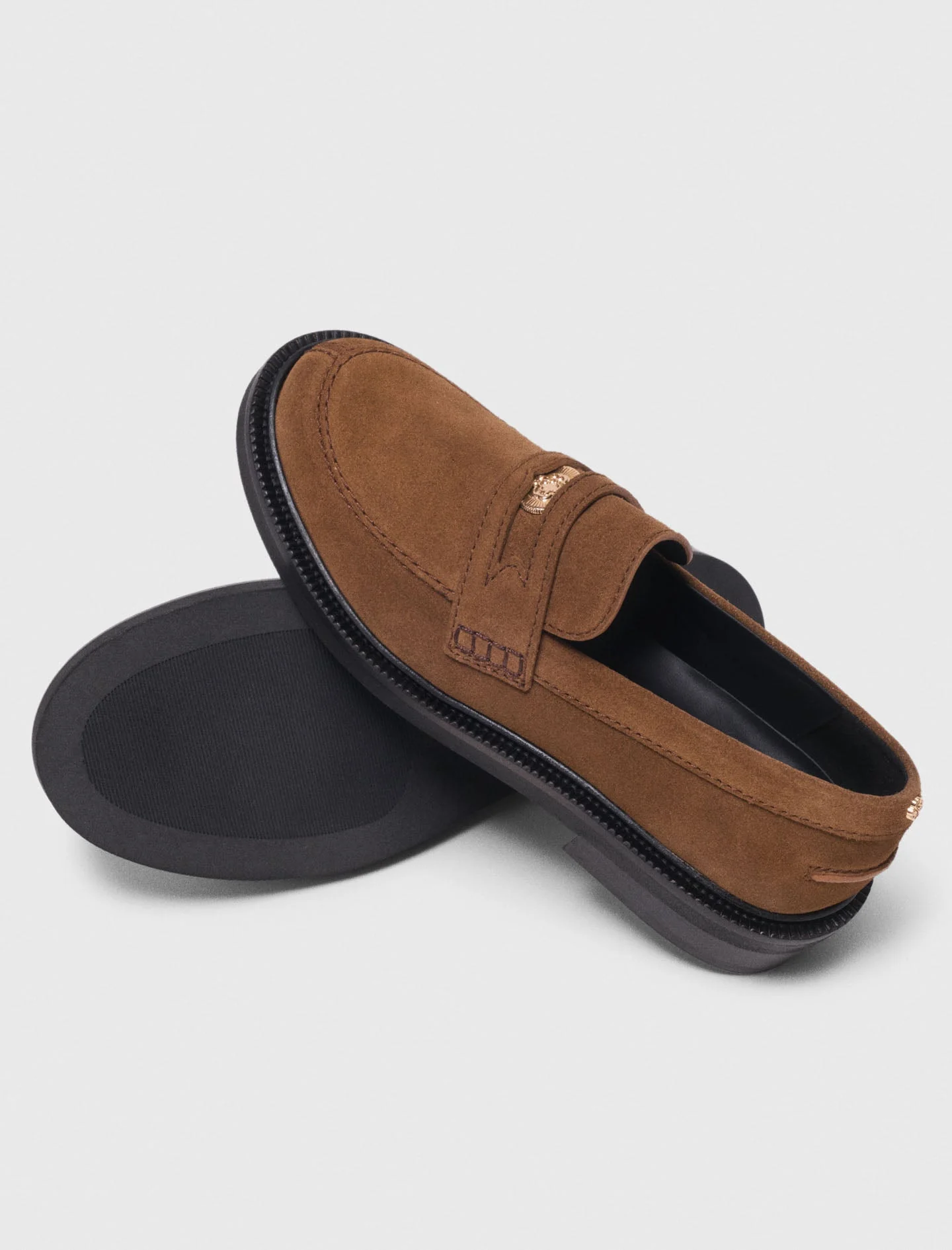 Suede Loafers Camel - Image 3