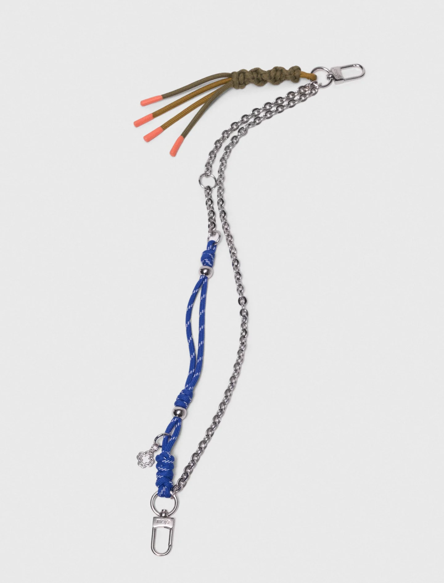 Chain & Cord Mix Bag Charms Multi-Coloured - Image 3