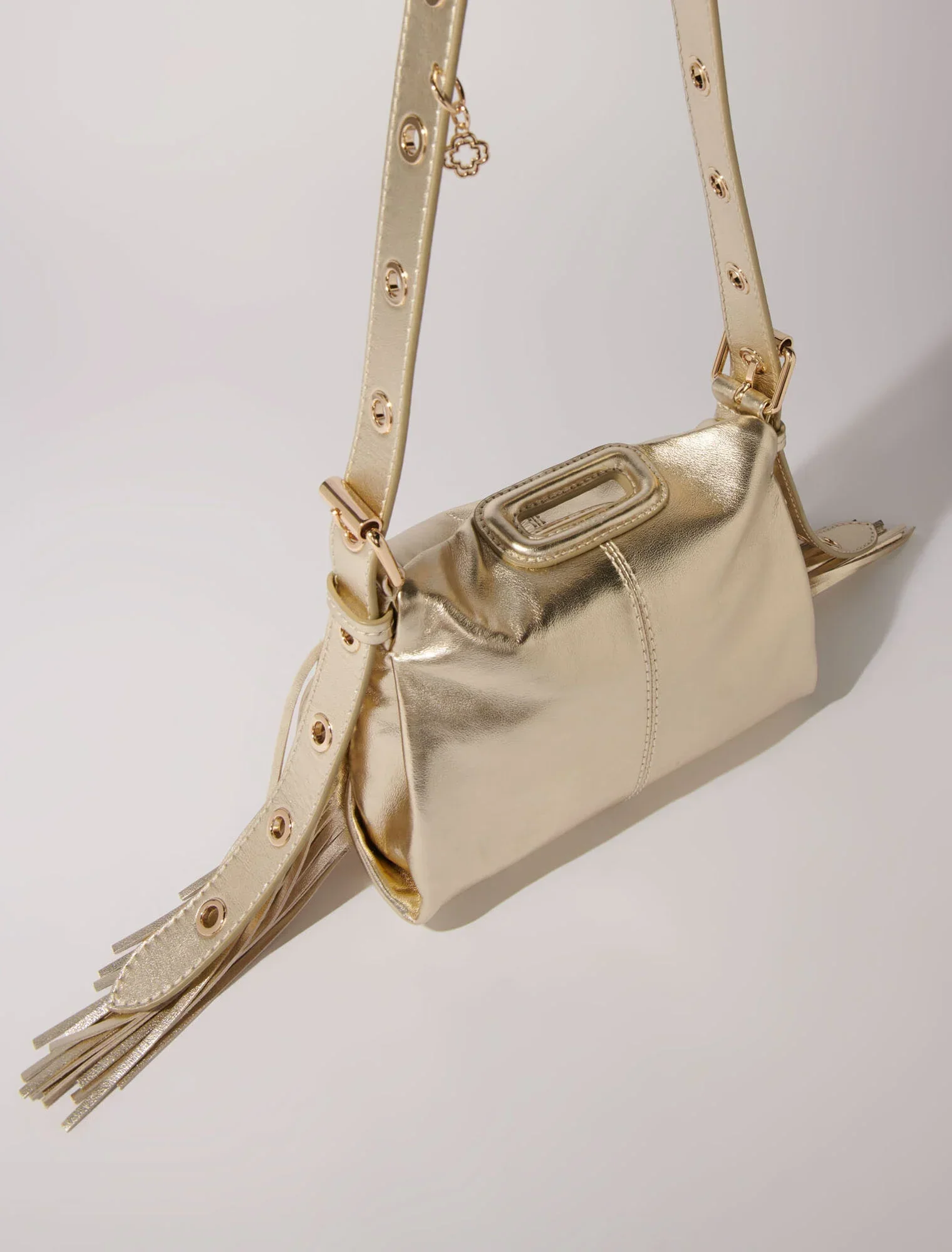 Metallic leather miss m mini bag Gold - Image 5