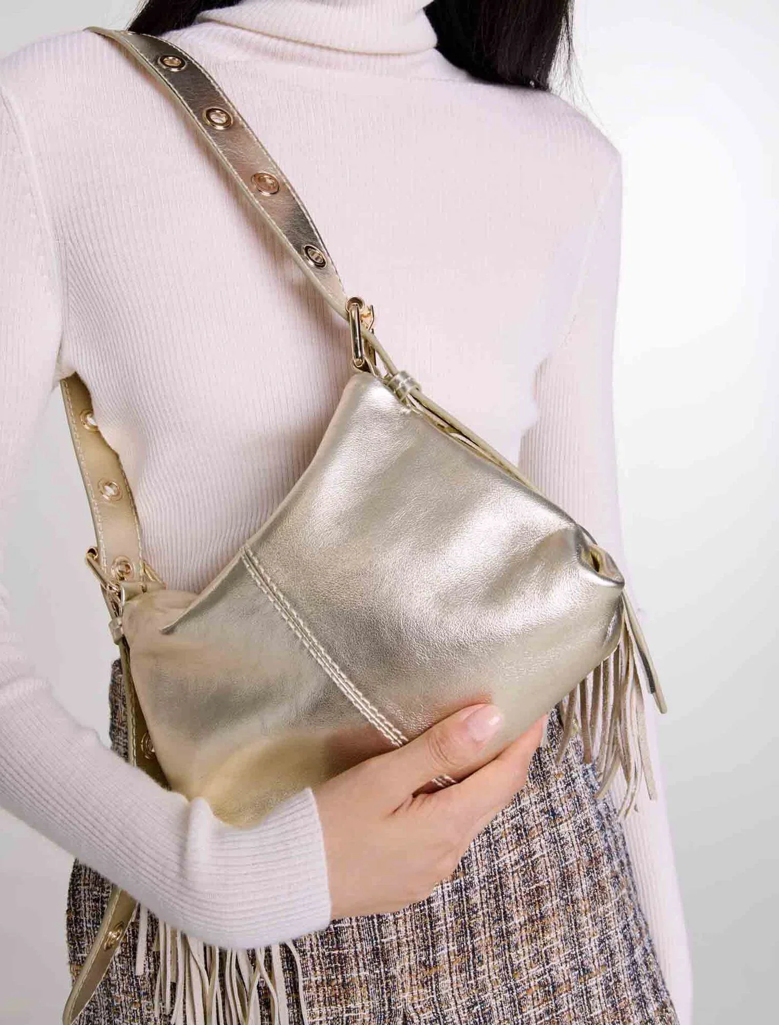 Metallic leather miss m mini bag Gold - Image 7