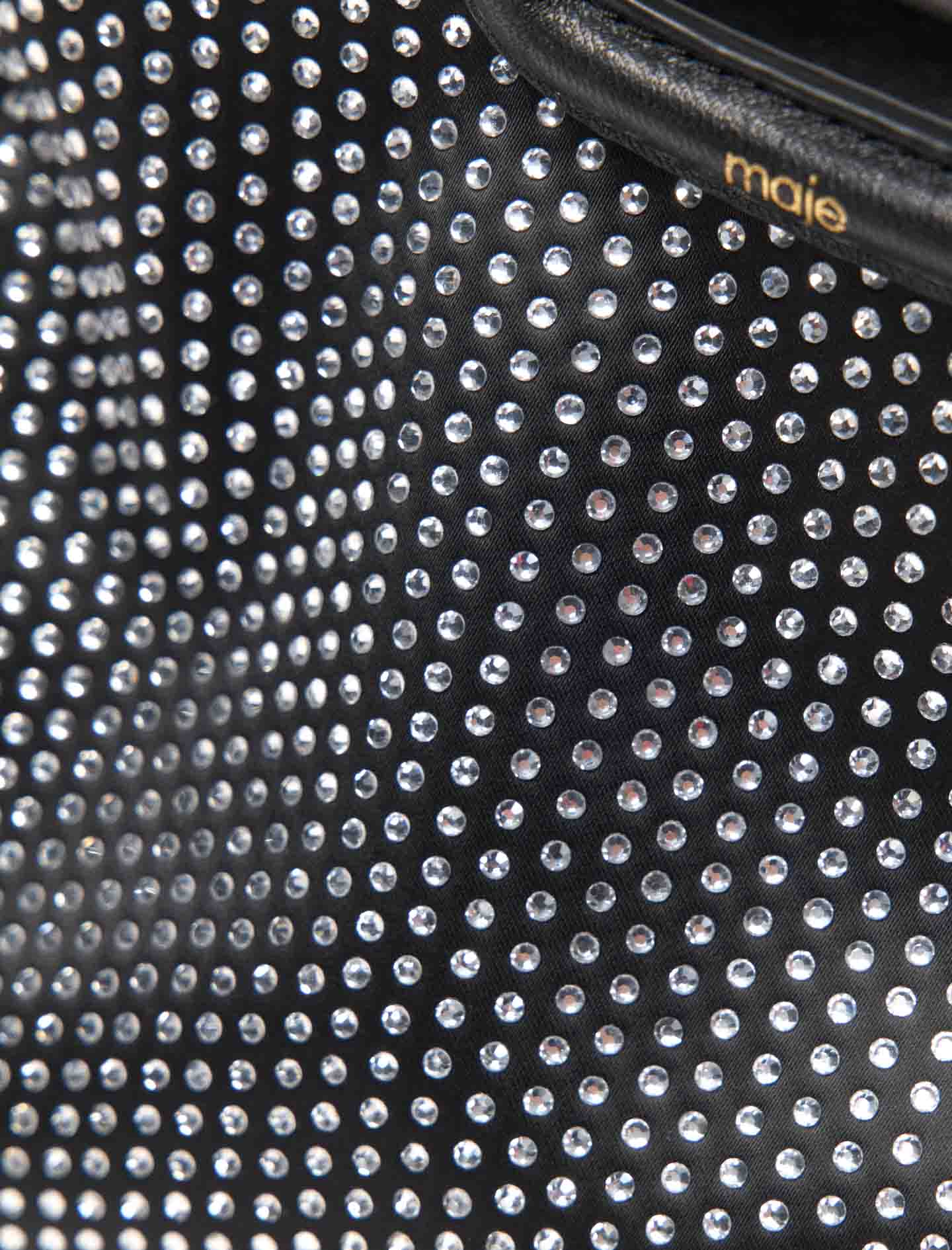 Rhinestone Miss M mini bag Black - Image 5