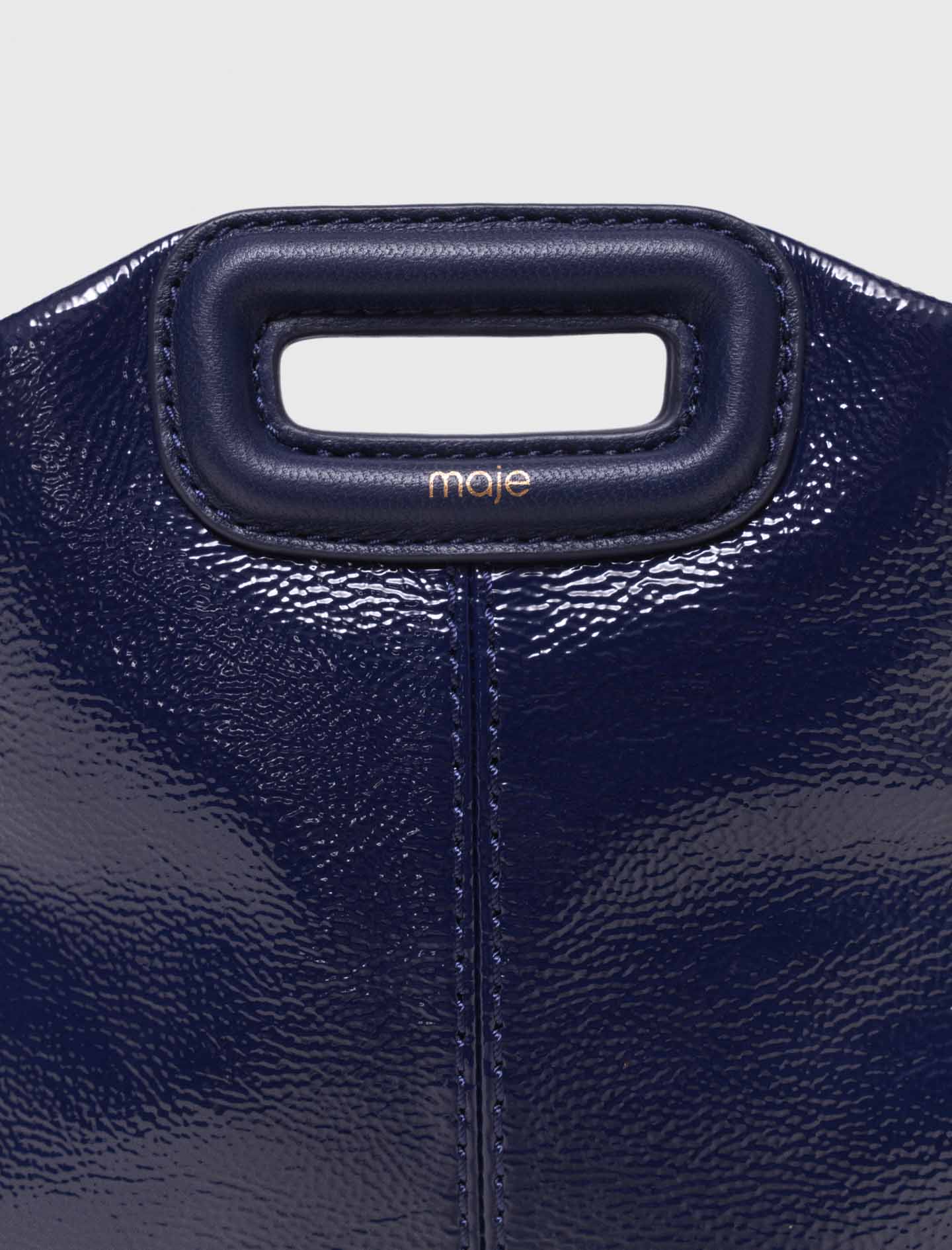 Naplak Leather Miss M Mini Bag Navy - Image 3