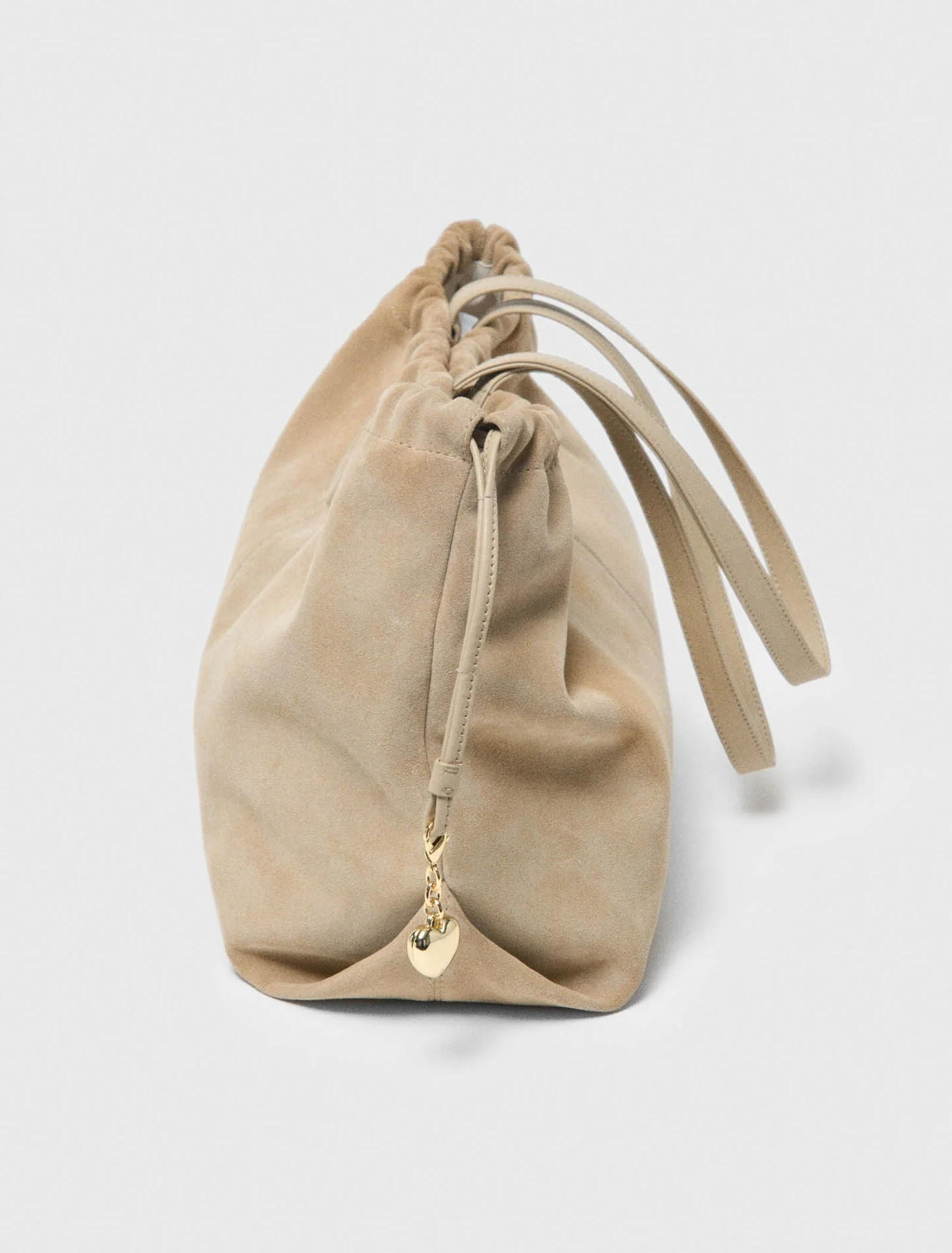 Suede Milpli Tote Bag Cappucino - Image 3