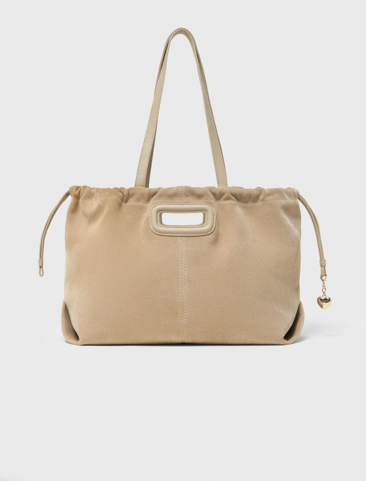 Suede Milpli Tote Bag Cappucino - Image 5