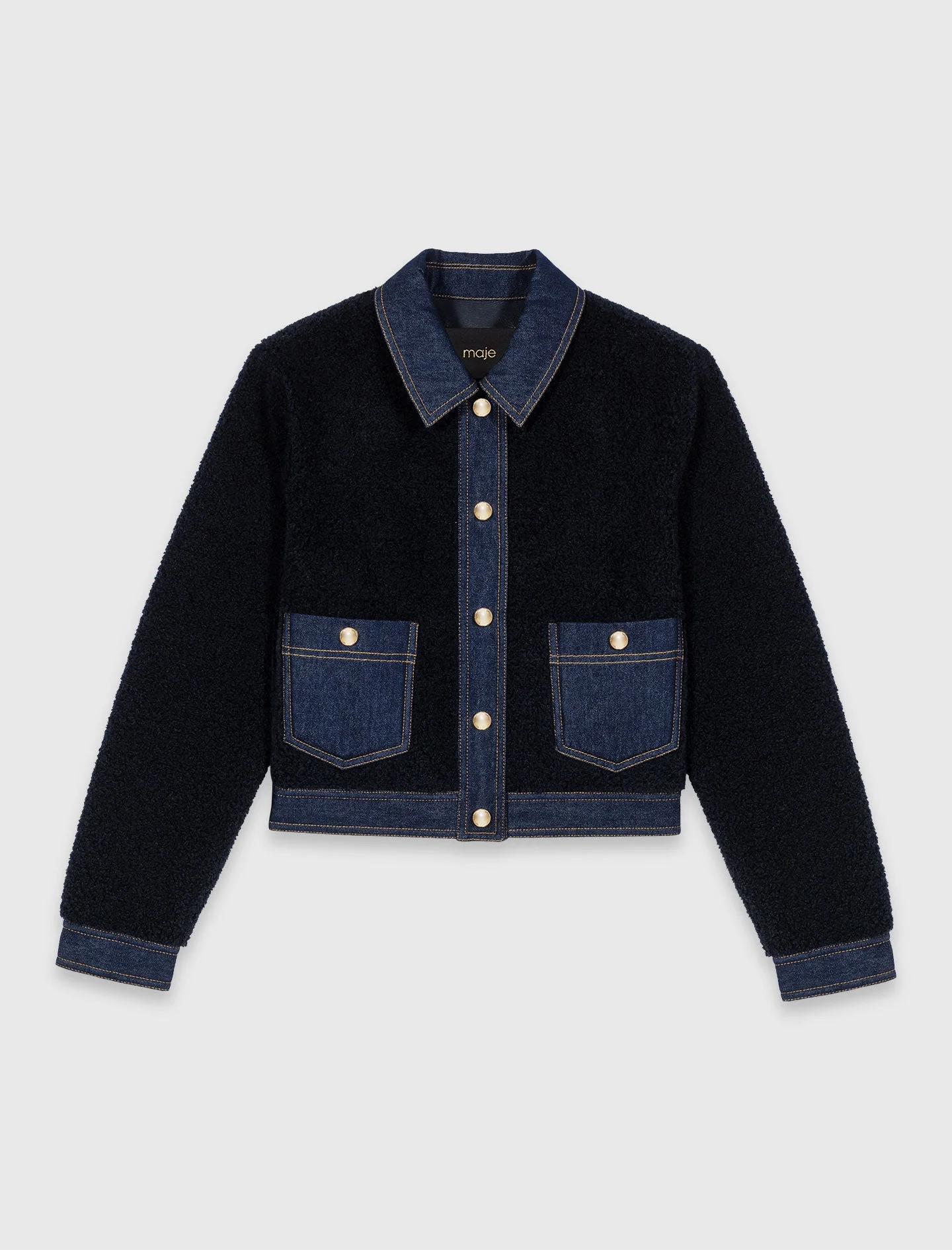 Denim-detail jacket - Image 8