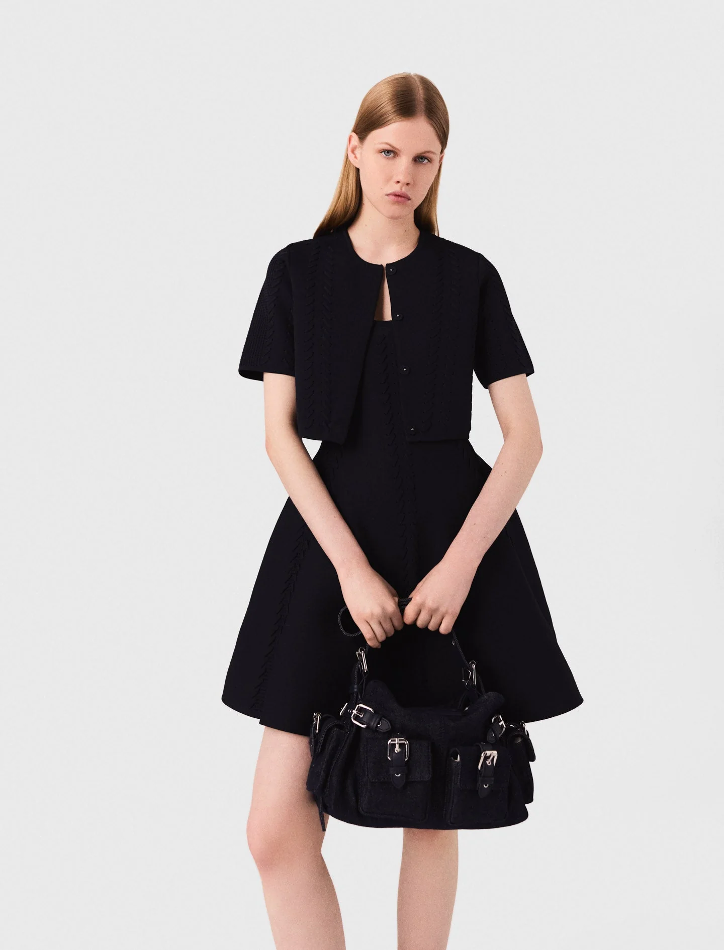 Short cardigan Navy - Image 5