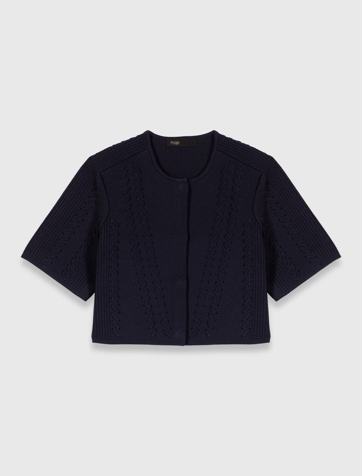 Short cardigan Navy - Image 6