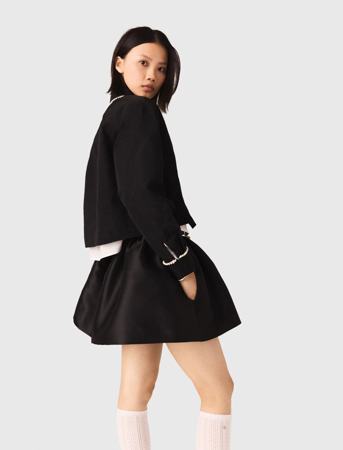 Taffeta Shirt Black - Image 3