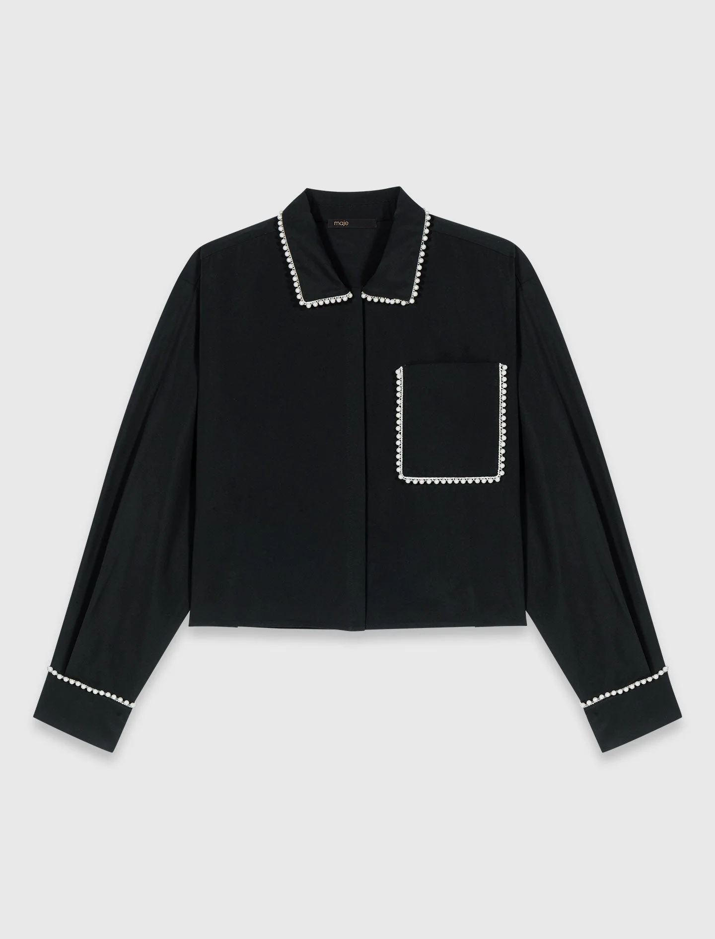 Taffeta Shirt Black - Image 6