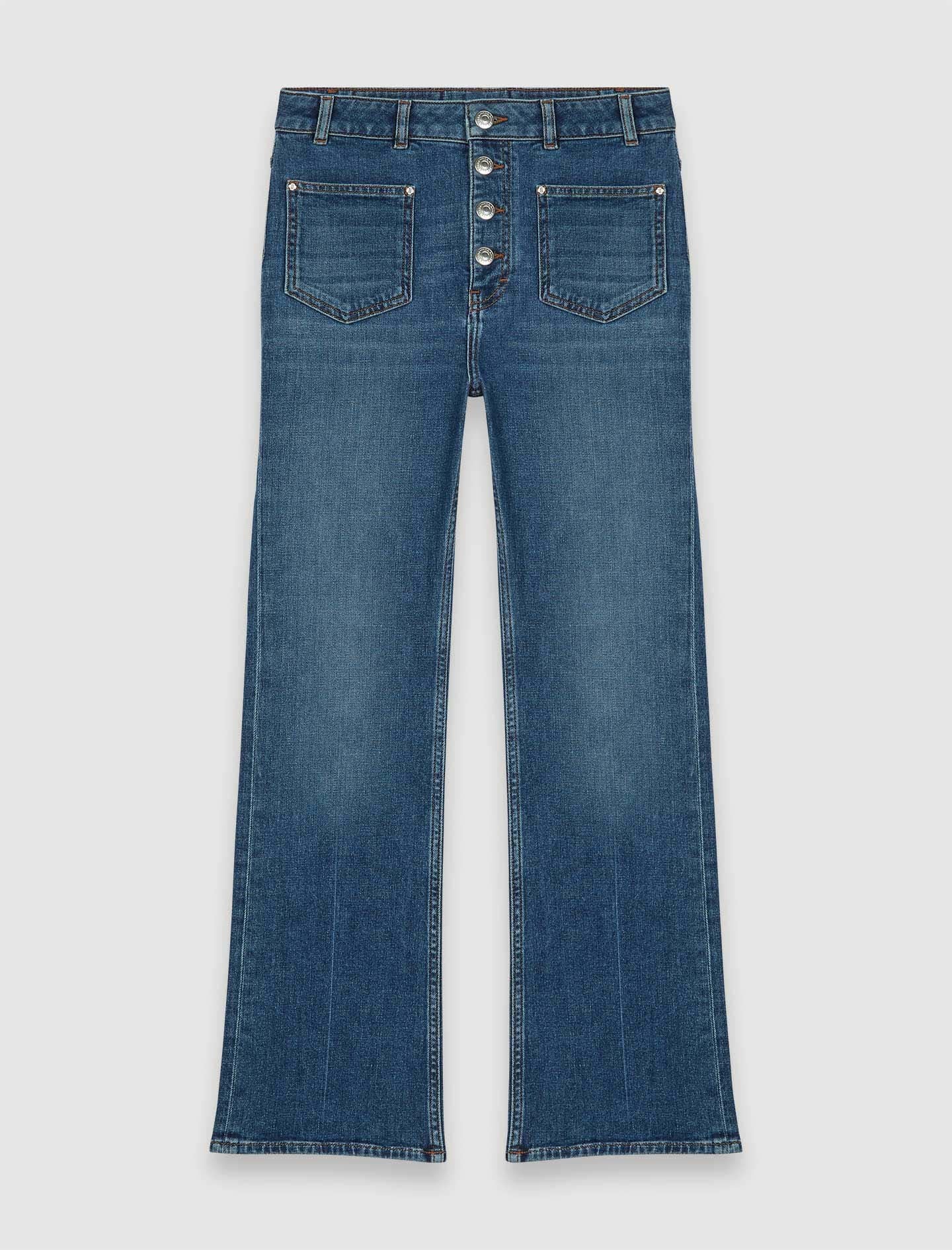 Denim jeans with pockets Blue - Image 9