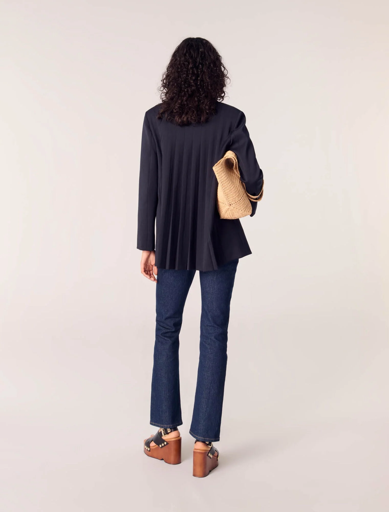 Denim jeans with pockets Dark Blue - Image 3