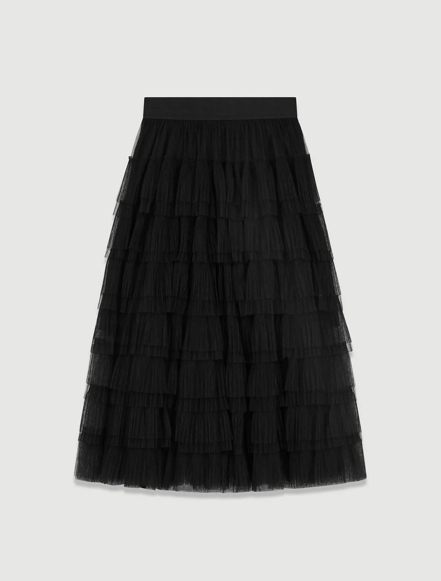 Tulle midi skirt Black - Image 8
