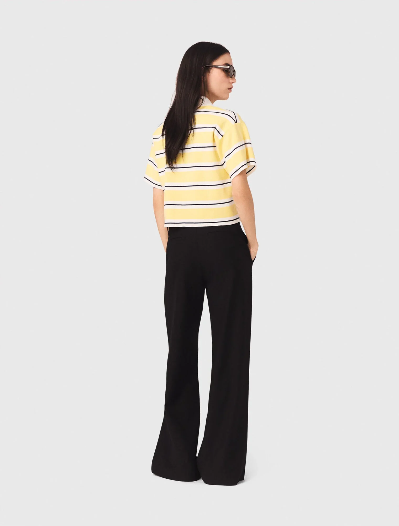 Flared trousers Black - Image 3