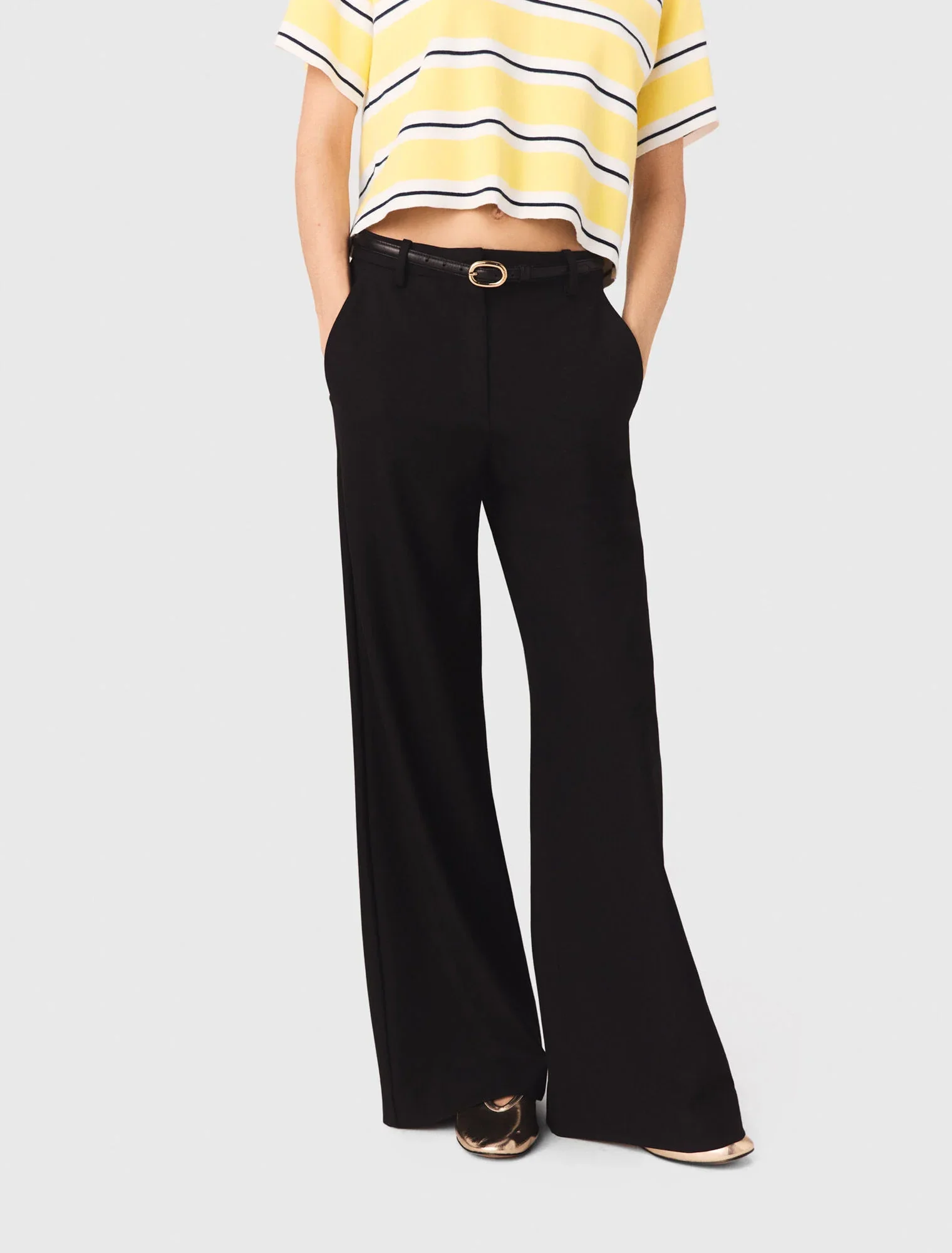 Flared trousers Black - Image 6