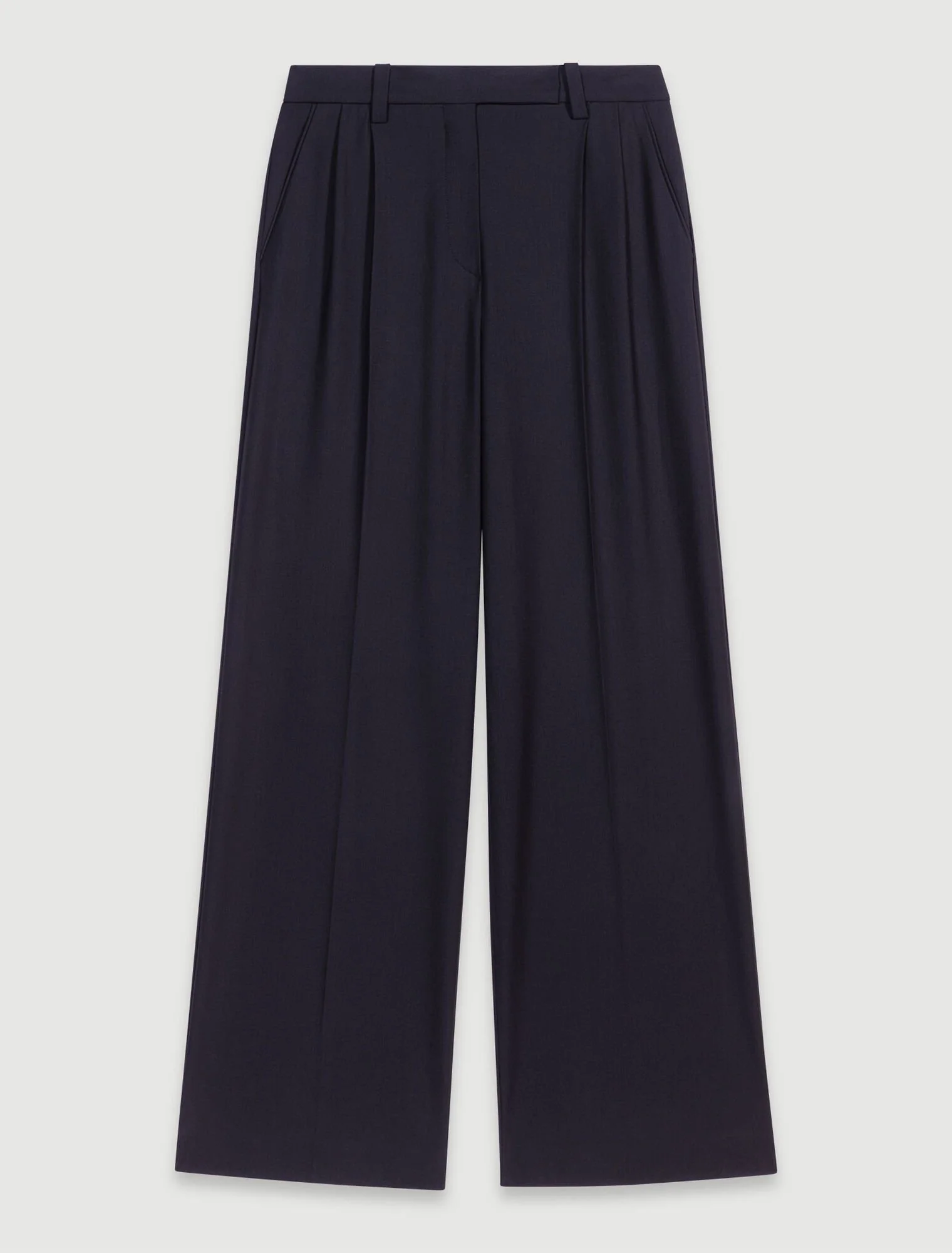 Wide-leg suit trousers Black - Image 7