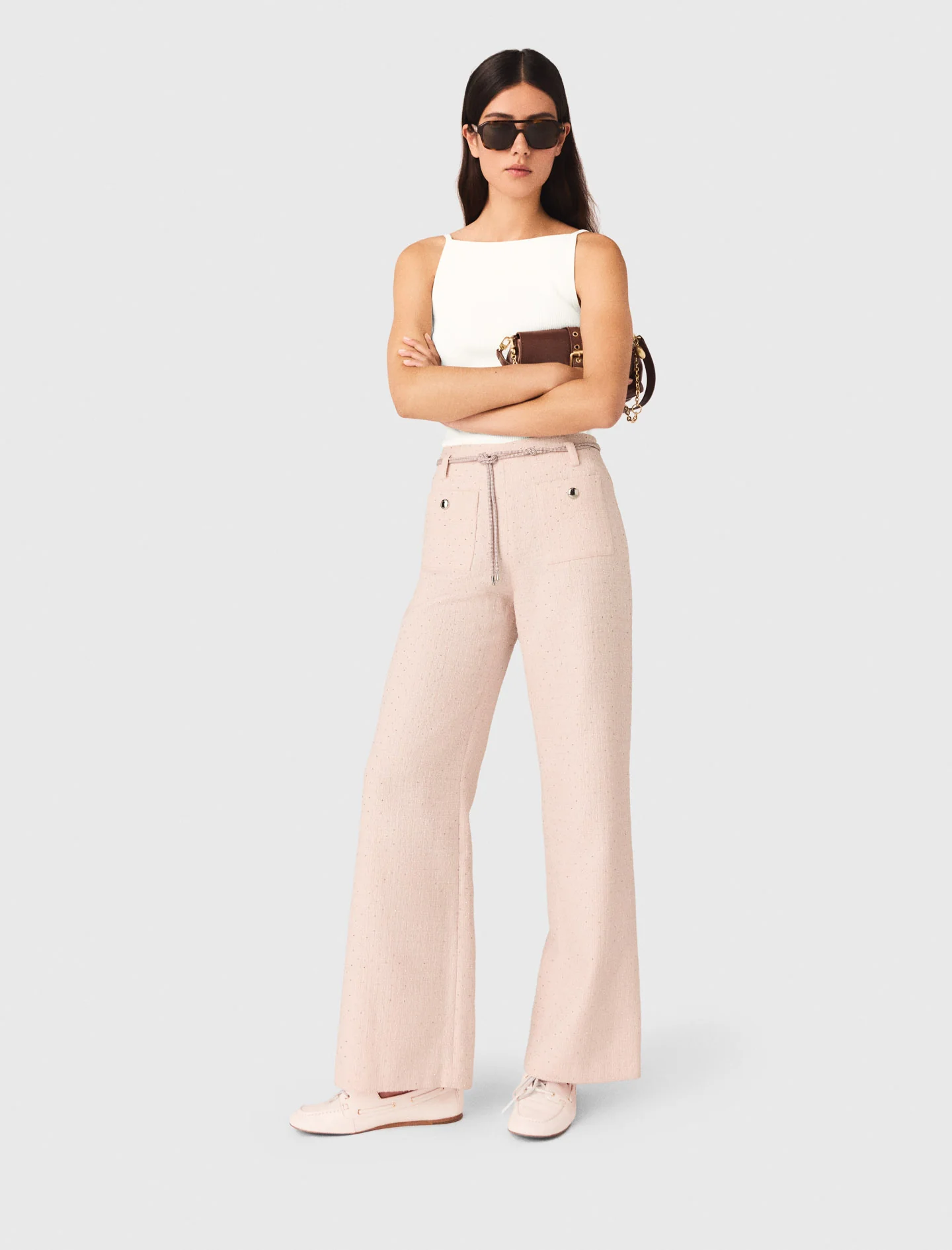 Tweed Trousers Pink - Image 3