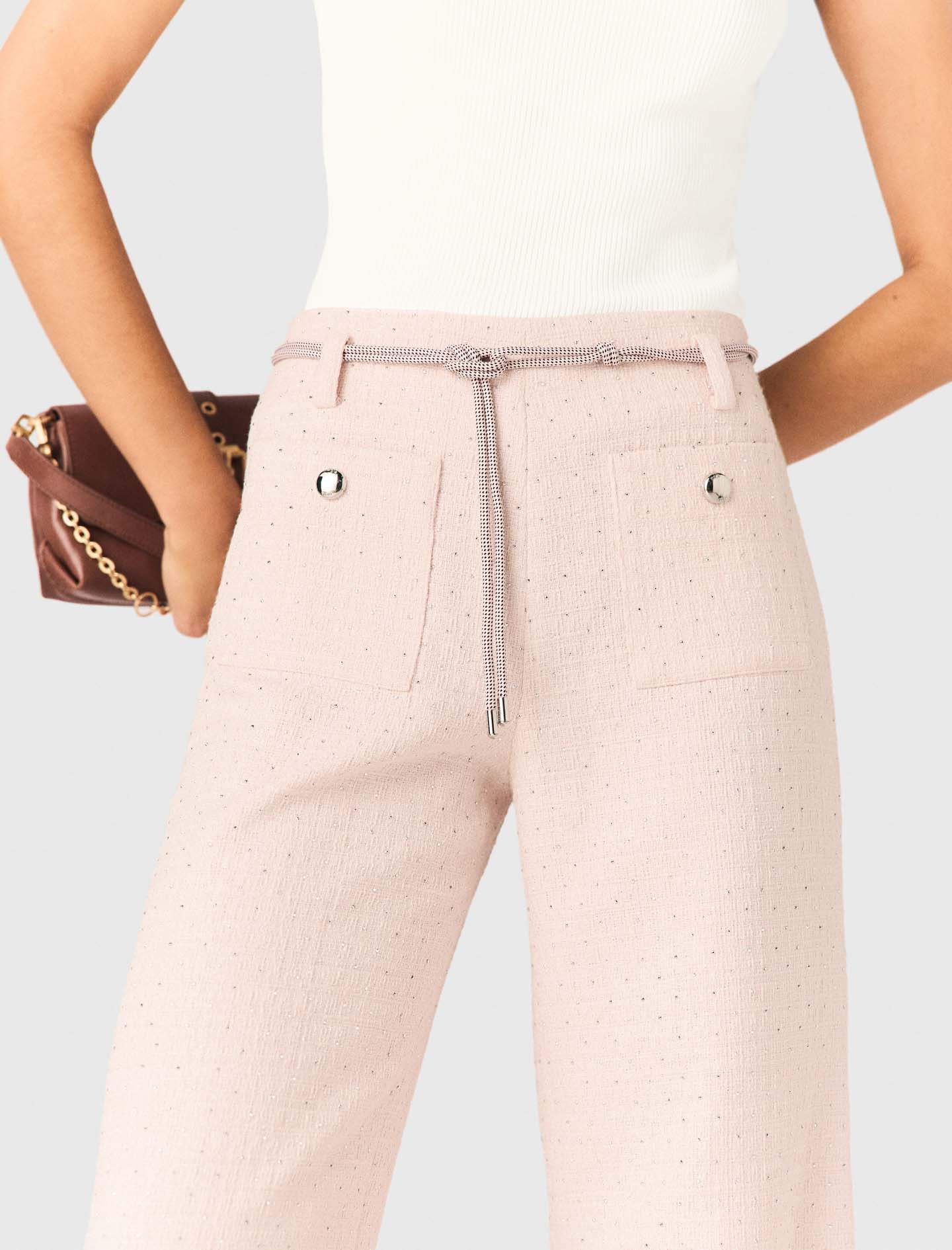 Tweed Trousers Pink - Image 6