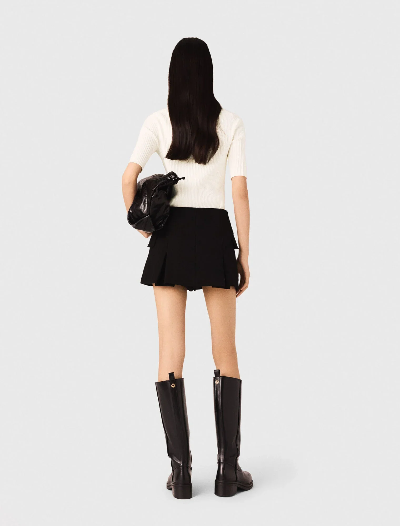 Rib knit top Ecru - Image 3