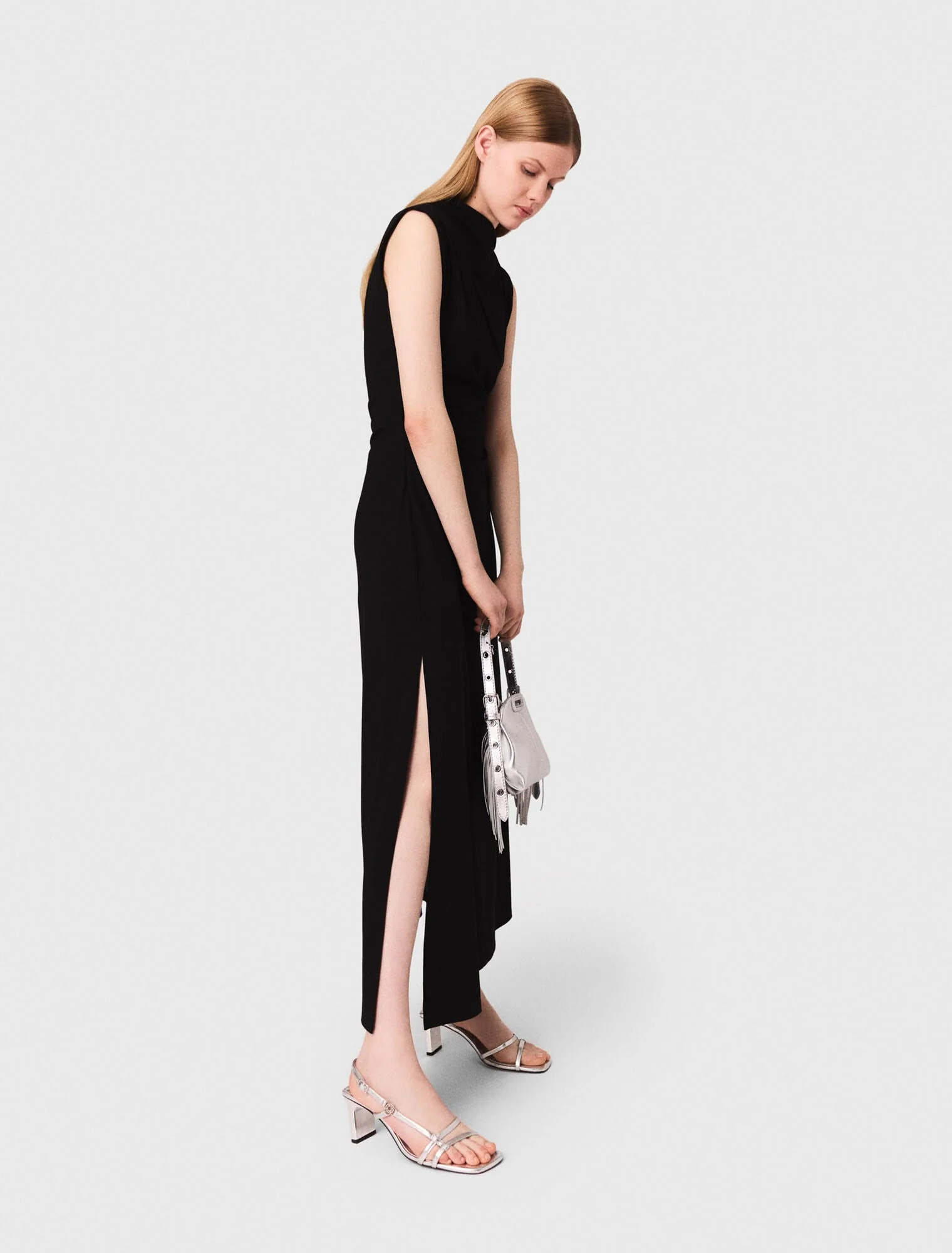 Cutout waist maxi dress Black - Image 5