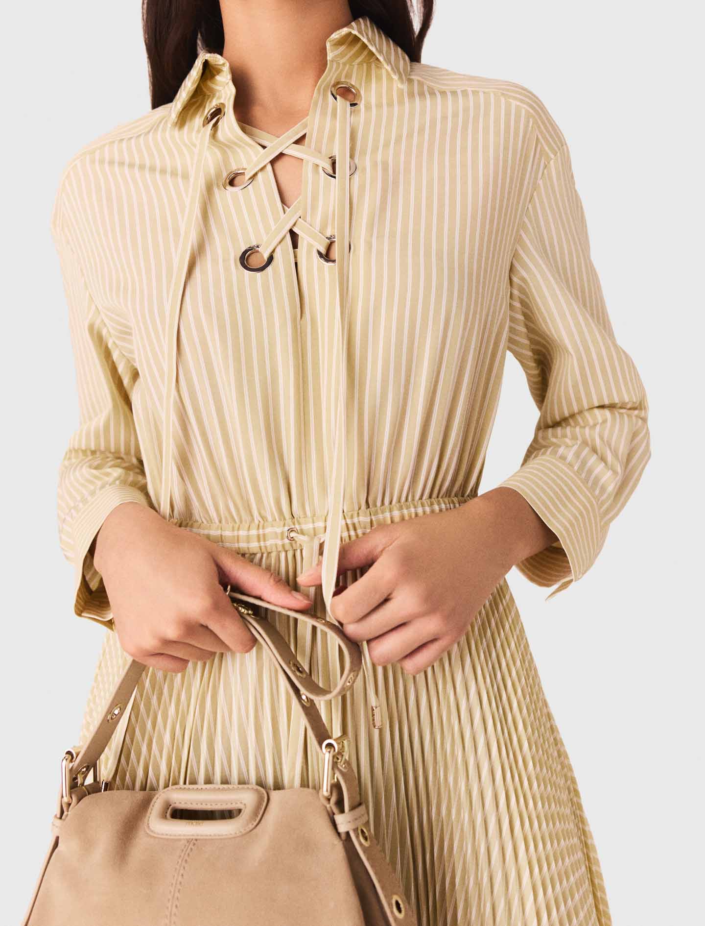 Eyelet pleated maxi dress - Image 6