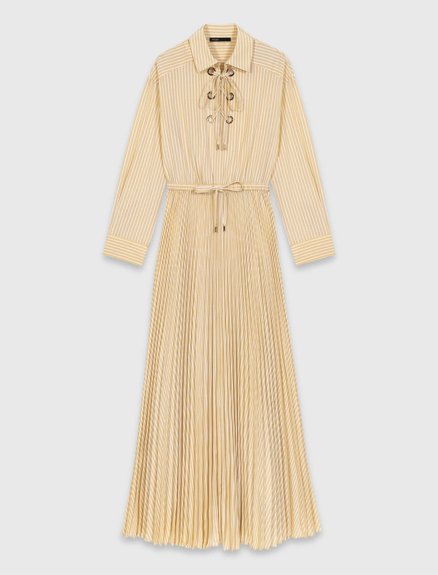 Eyelet pleated maxi dress - Image 7