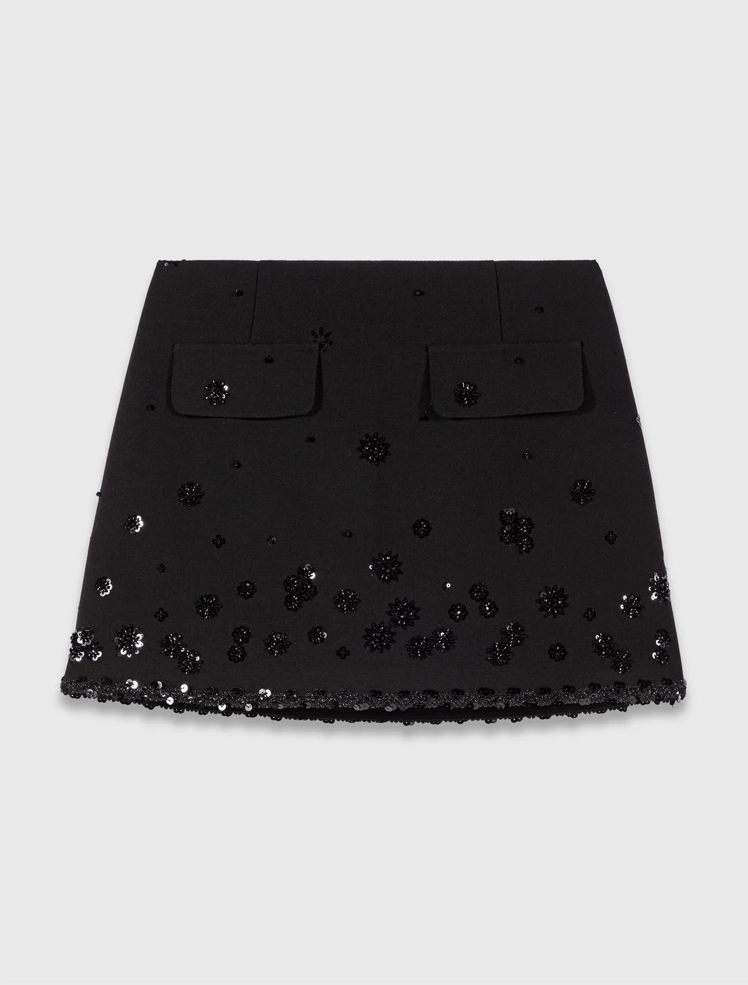 Embroidered skort Black - Image 7