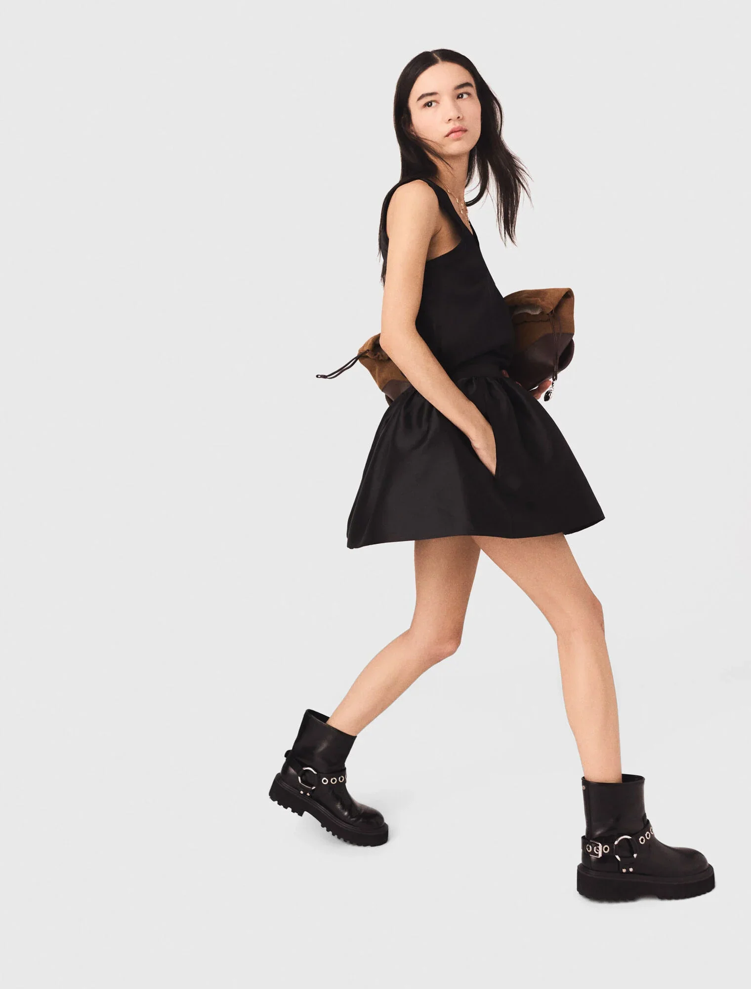 Silk tank top Black - Image 4