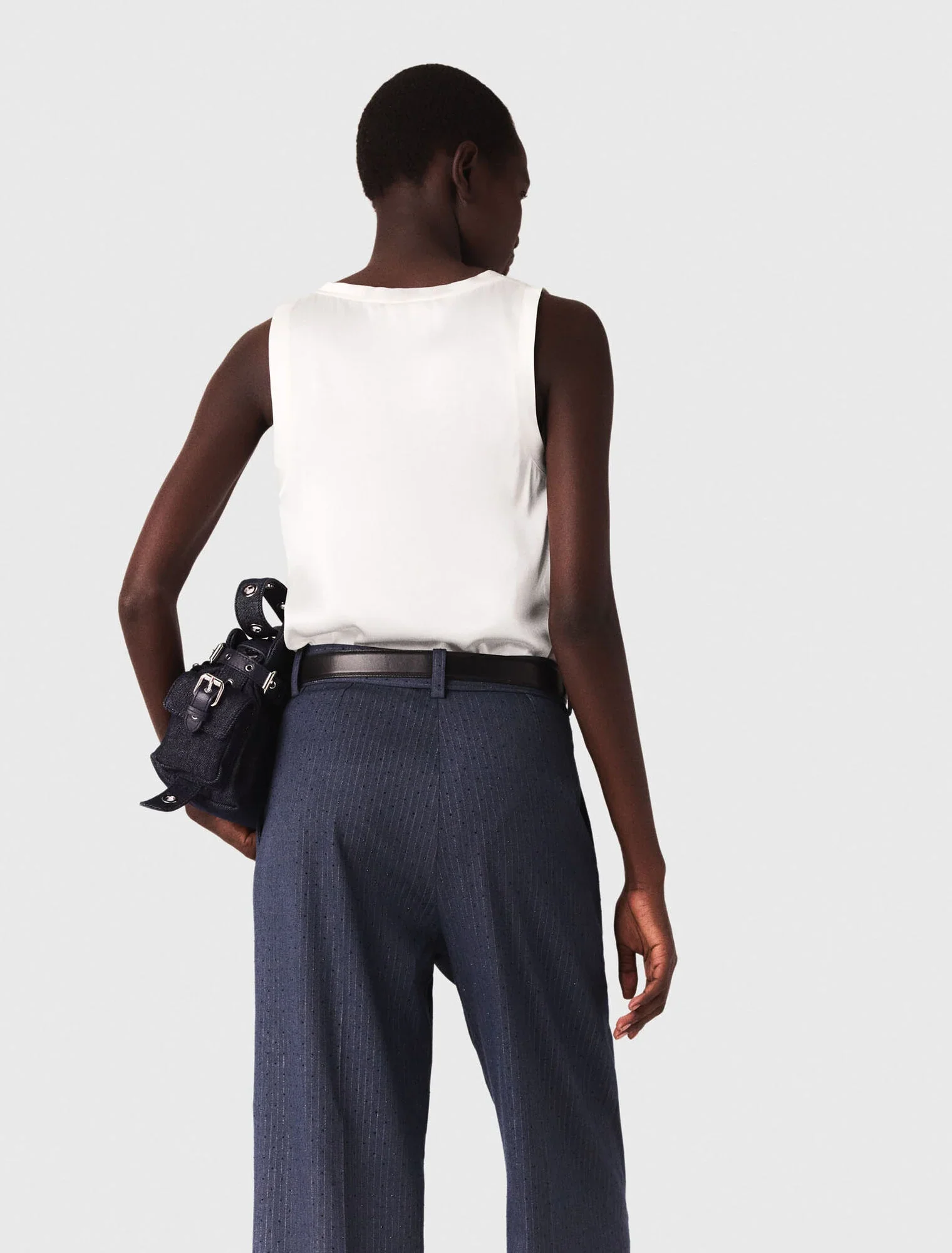 Silk tank top White - Image 3