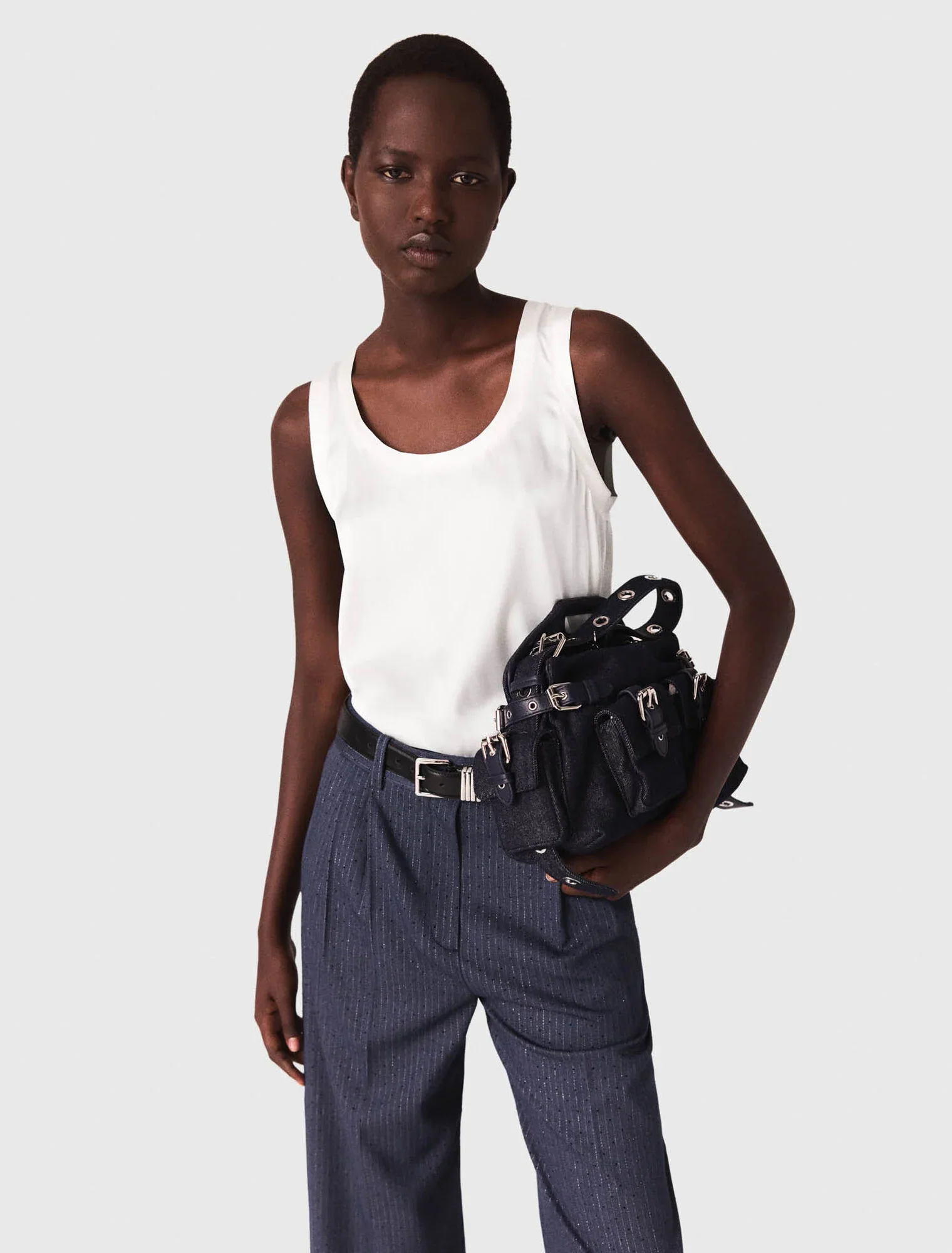 Silk tank top White - Image 4