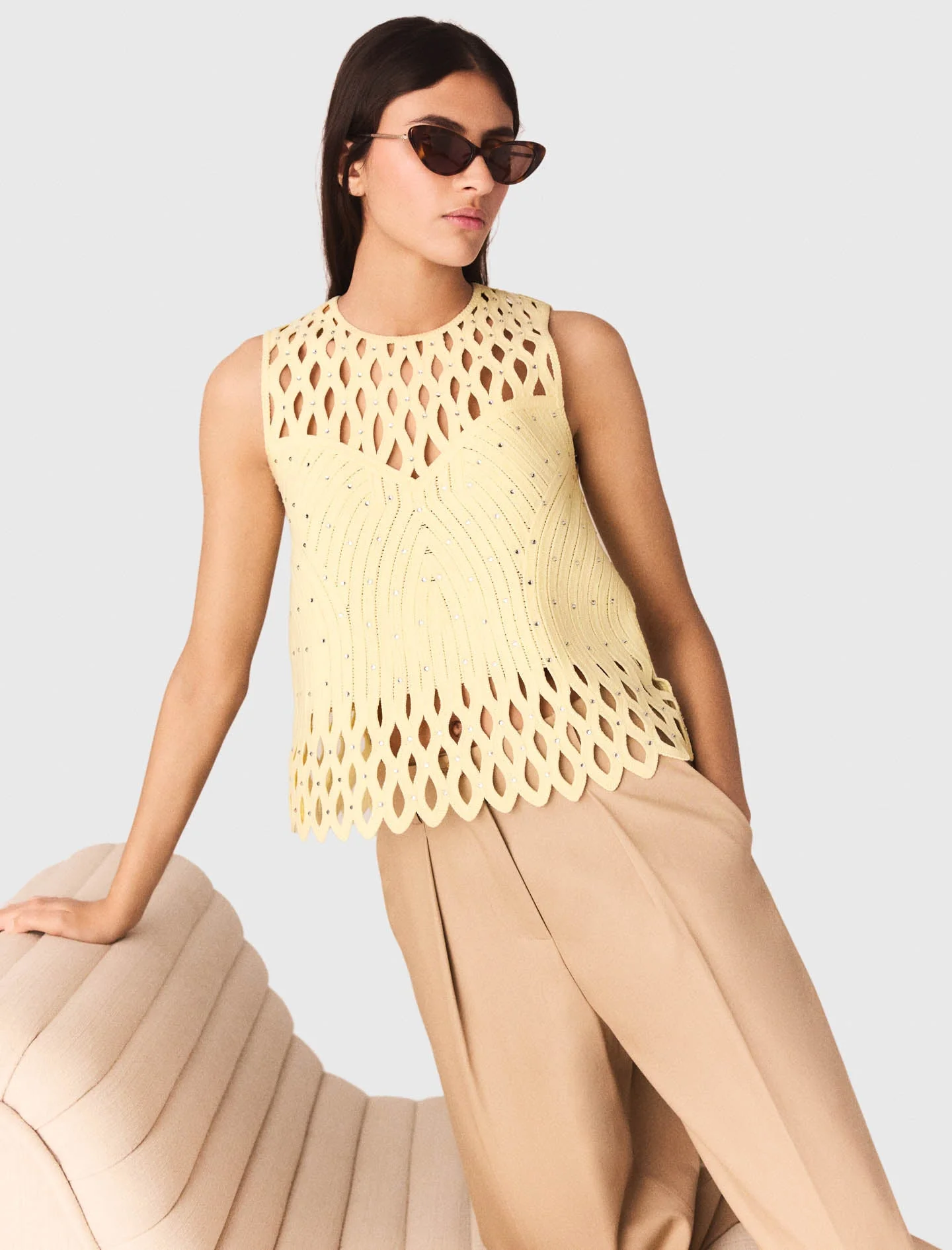 Crochet rhinestone top - Image 4