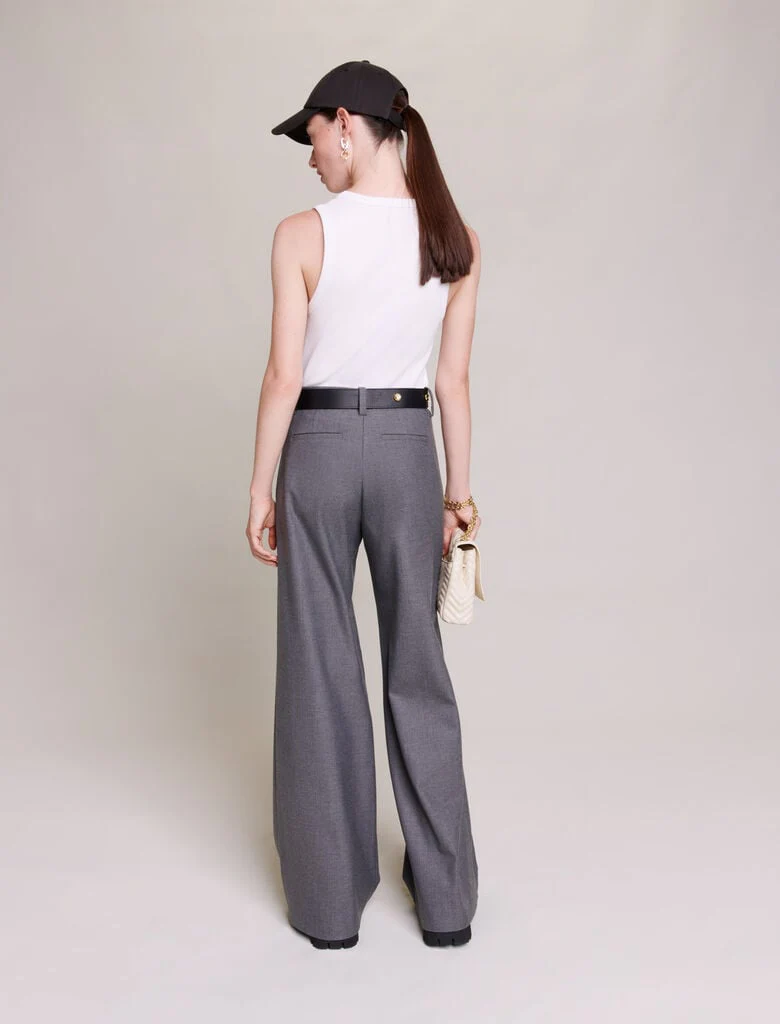 Rib knit tank top White - Image 4