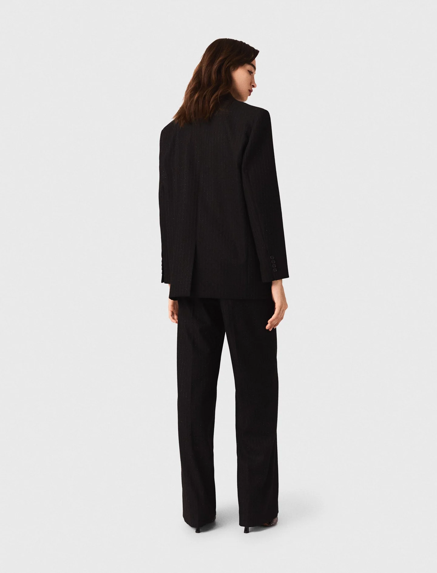 Rhinestone suit jacket Black - Image 7